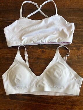 Tween Seamless White Bralette - Bleuet brand - set of 2 - size 12 girls
